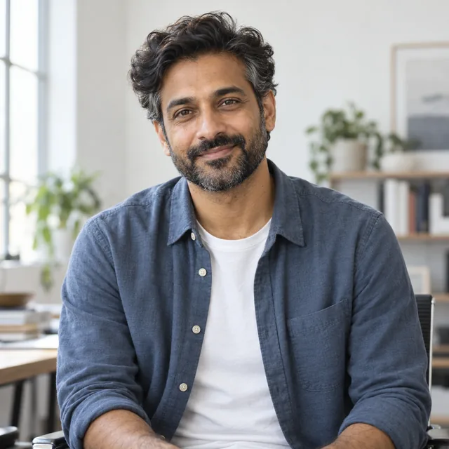 Dev, a generated human-form AI agent identity.