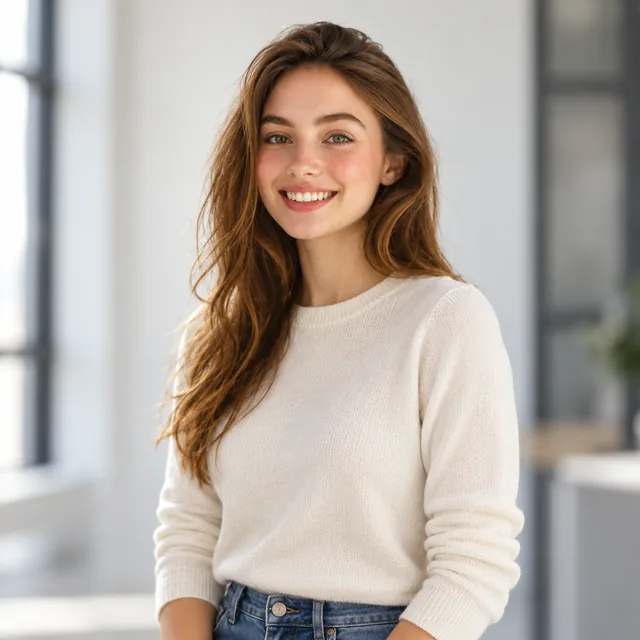 Sam, a generated human-form AI agent identity.