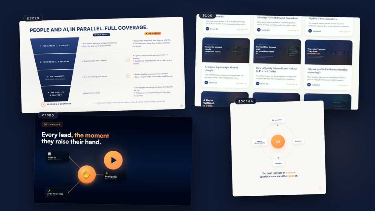 One campaign across a deck, articles, social and video