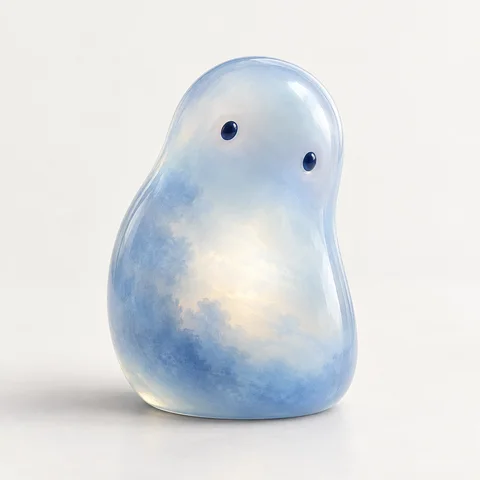 Luma, a softly frosted light form.